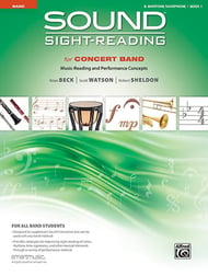 Sound Sight-Reading for Concert Band, Book 1 Baritone Sax band method book cover